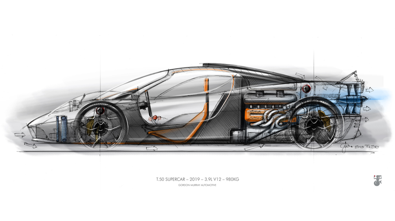 Illustration for article titled The 700 HP Followup To The McLaren F1 Has A Six-Speed Manual And A Giant Fan On The Back